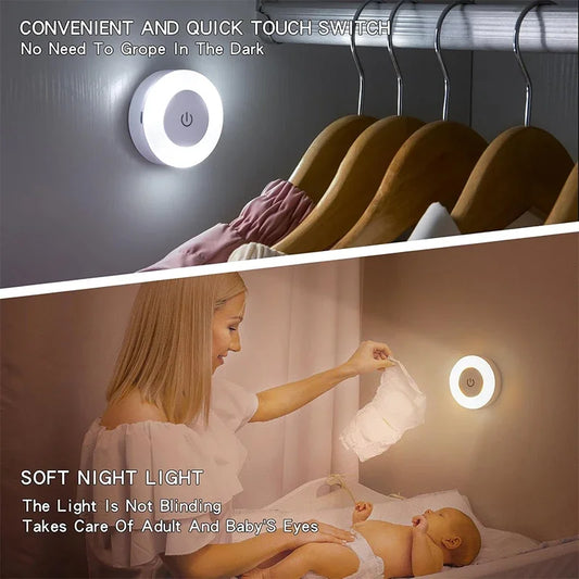 1-4Pcs Energy Saving LED Night Lights