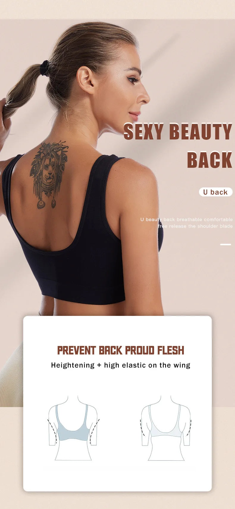 S-7XL  Thin Non-underwire Bra
