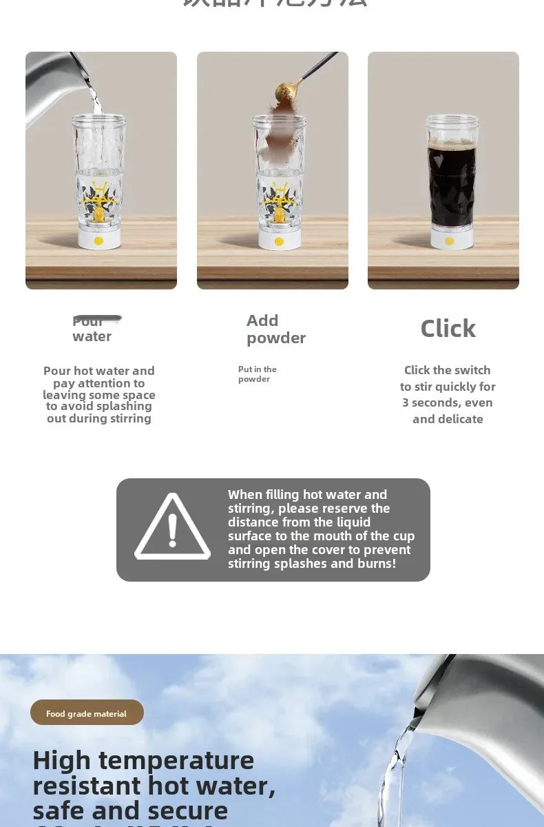 Self-Stirring Shaker Cup 450 ml