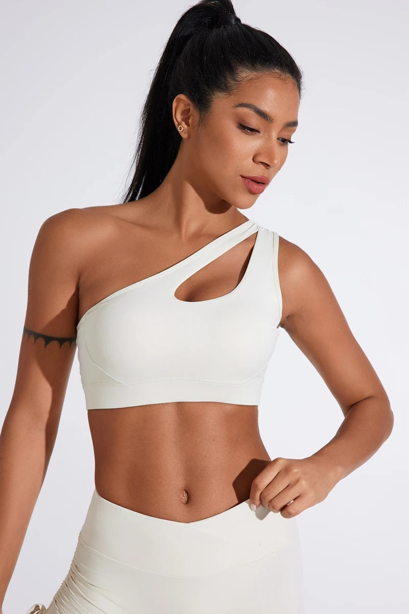 One Shoulder Sports Bra