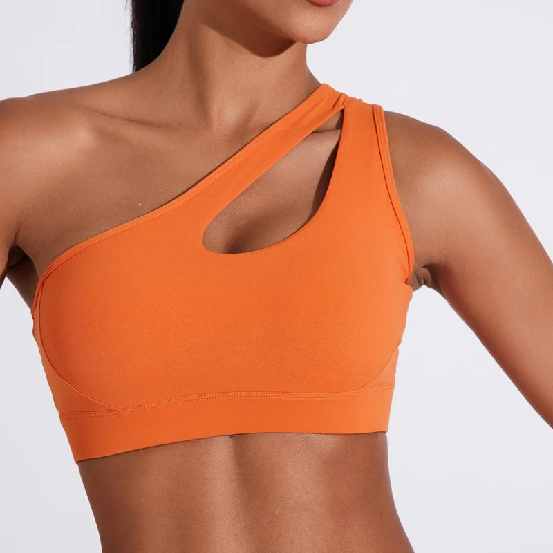 One Shoulder Sports Bra