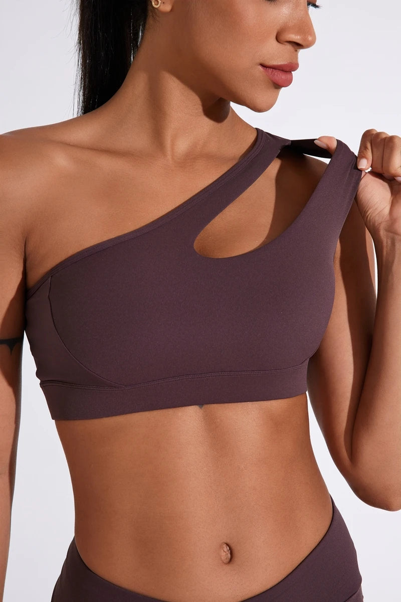 One Shoulder Sports Bra