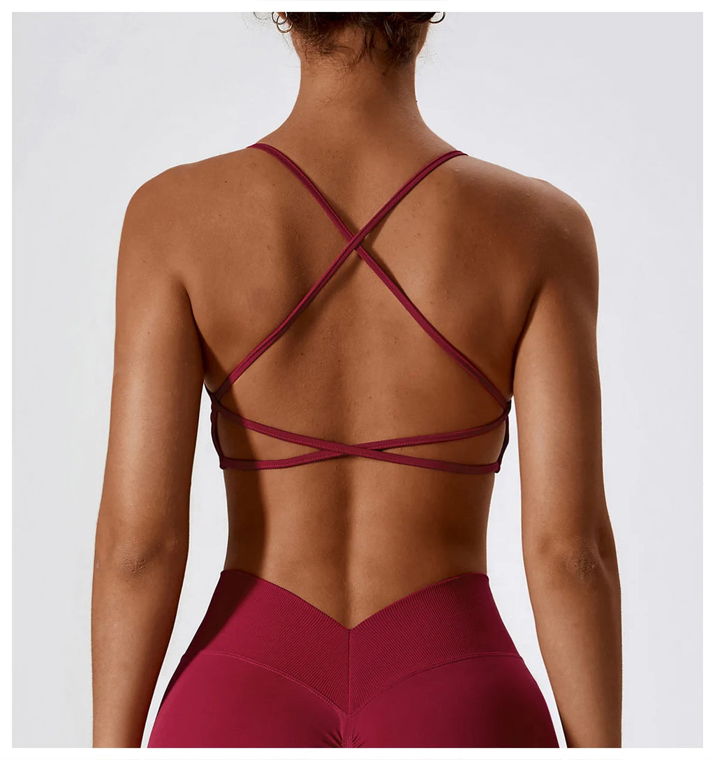 Cross Strap Sports Bra