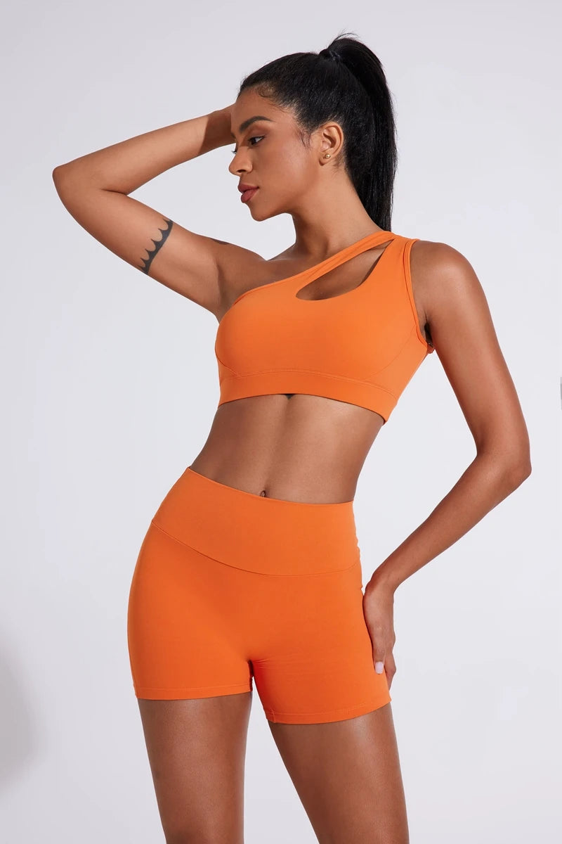 One Shoulder Sports Bra