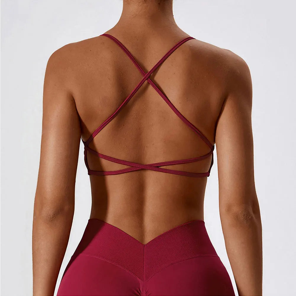 Cross Strap Sports Bra