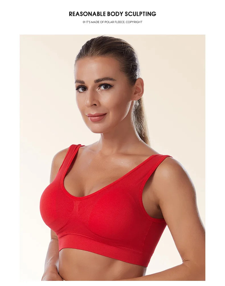 S-7XL  Thin Non-underwire Bra