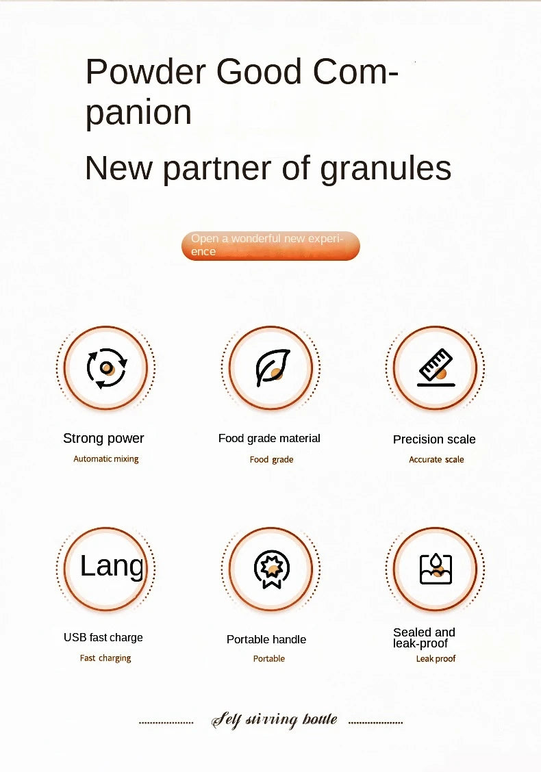 Self-Stirring Shaker Cup 450 ml