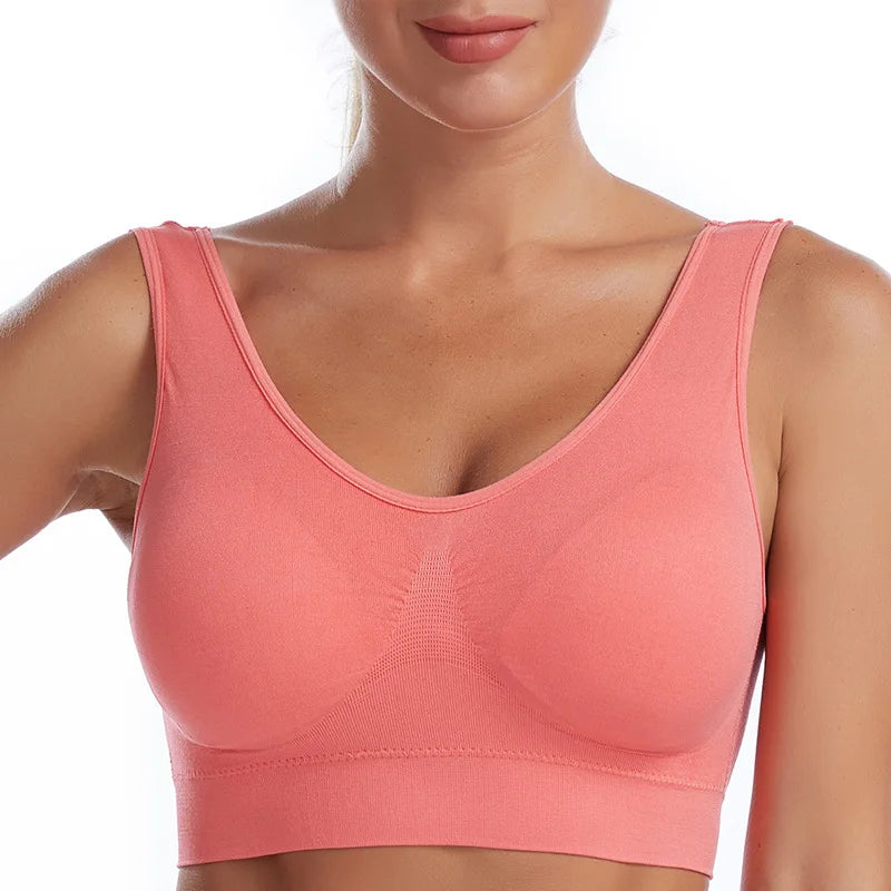 S-7XL Thin Non-underwire Bra