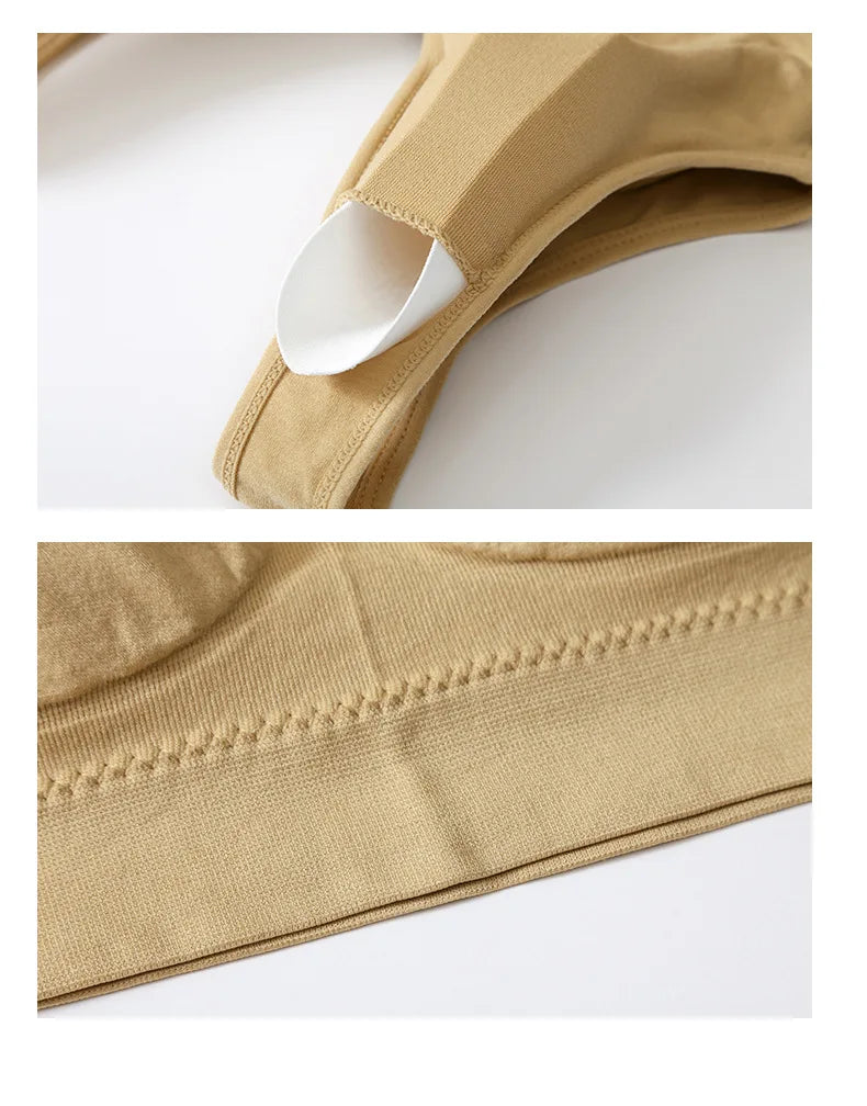 S-7XL  Thin Non-underwire Bra