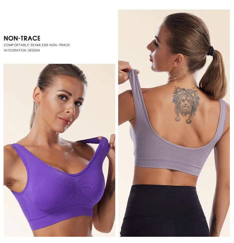 S-7XL  Thin Non-underwire Bra