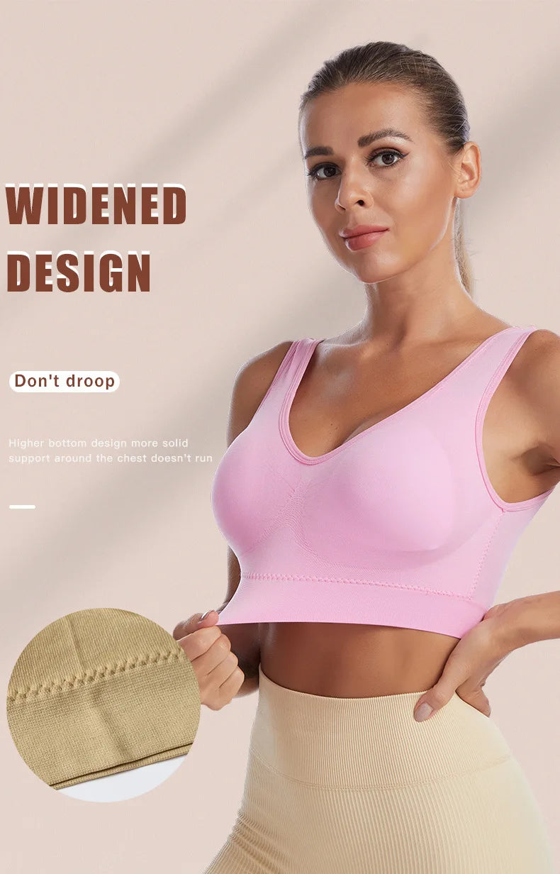 S-7XL Thin Non-underwire Bra