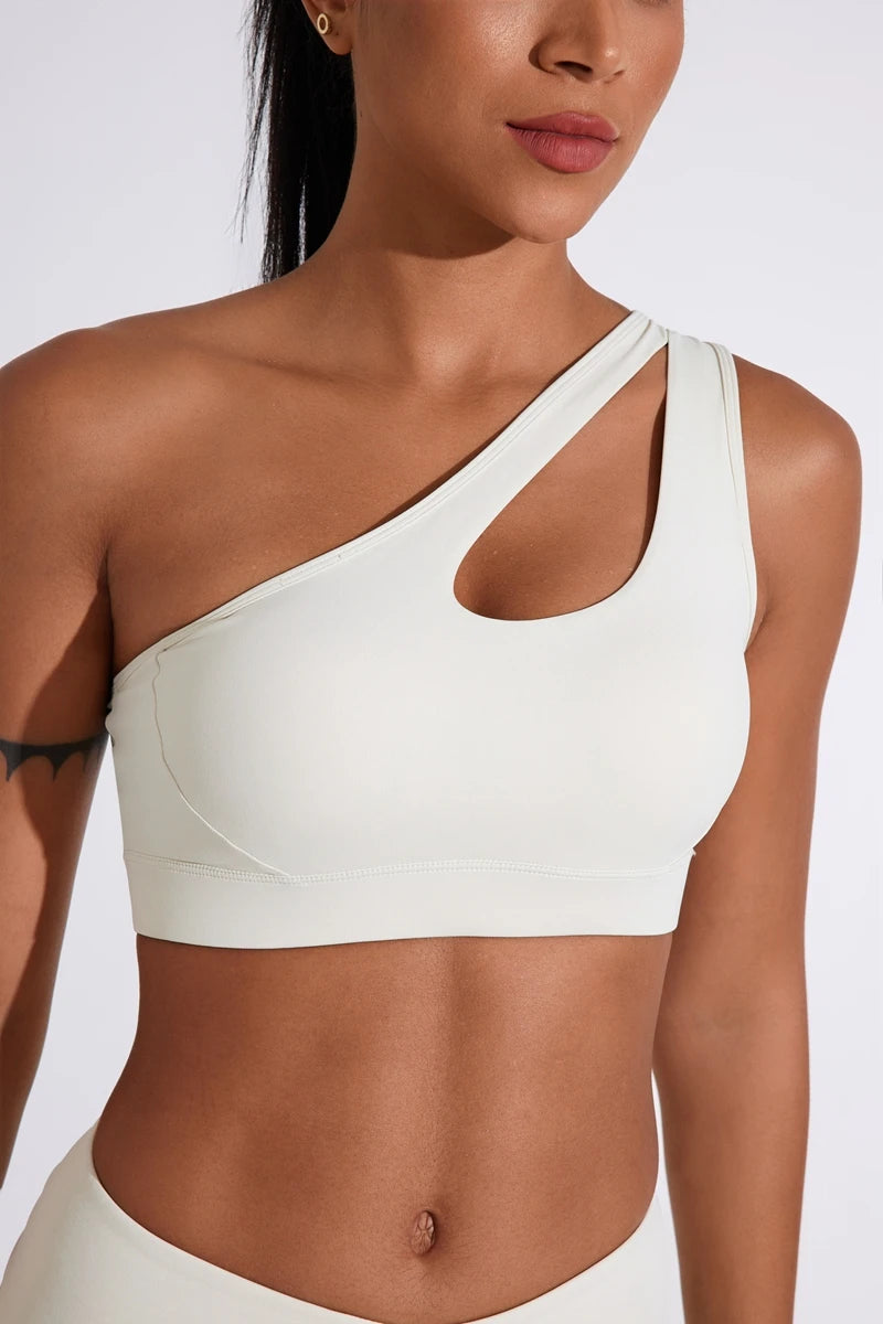 One Shoulder Sports Bra