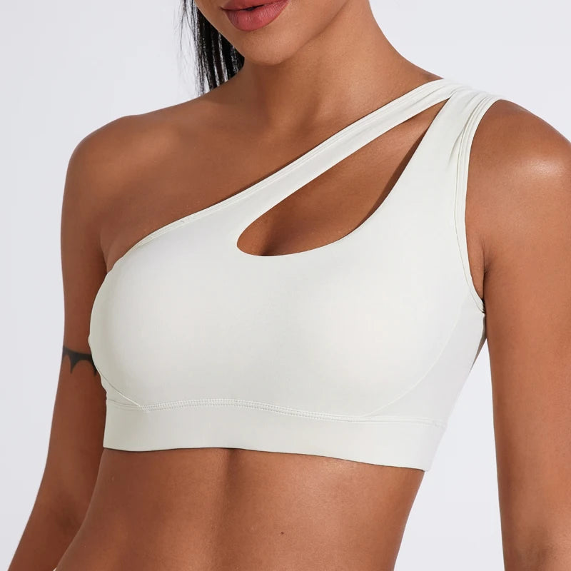 One Shoulder Sports Bra