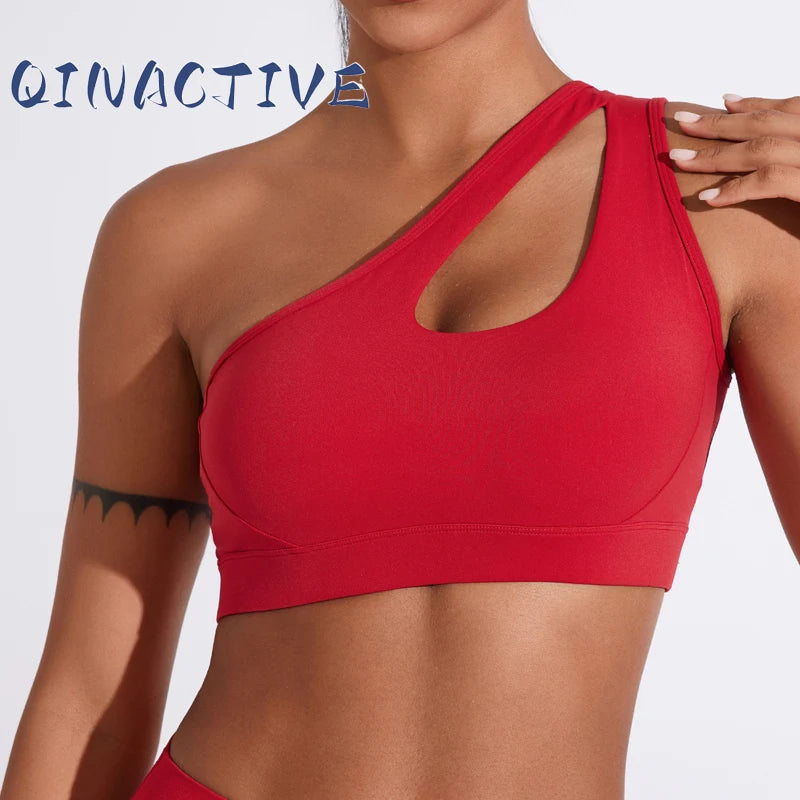 One Shoulder Sports Bra