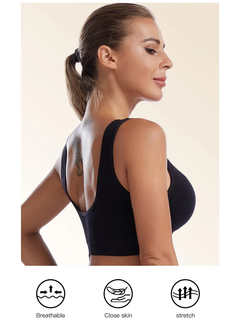 S-7XL  Thin Non-underwire Bra