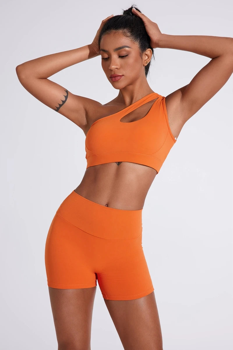 One Shoulder Sports Bra