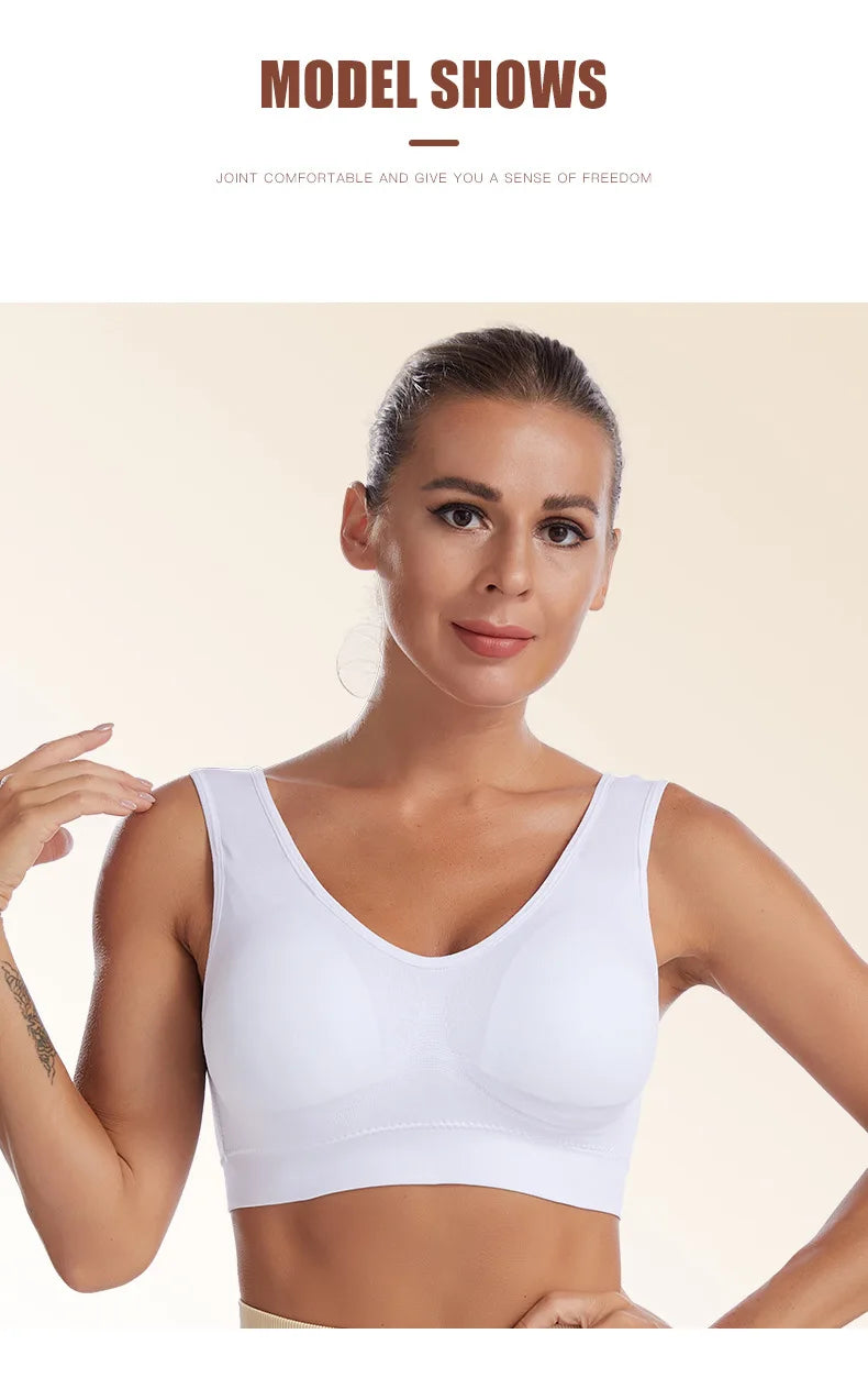 S-7XL Thin Non-underwire Bra