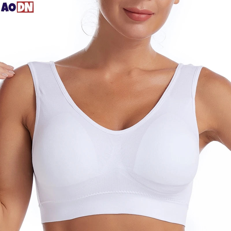 S-7XL Thin Non-underwire Bra