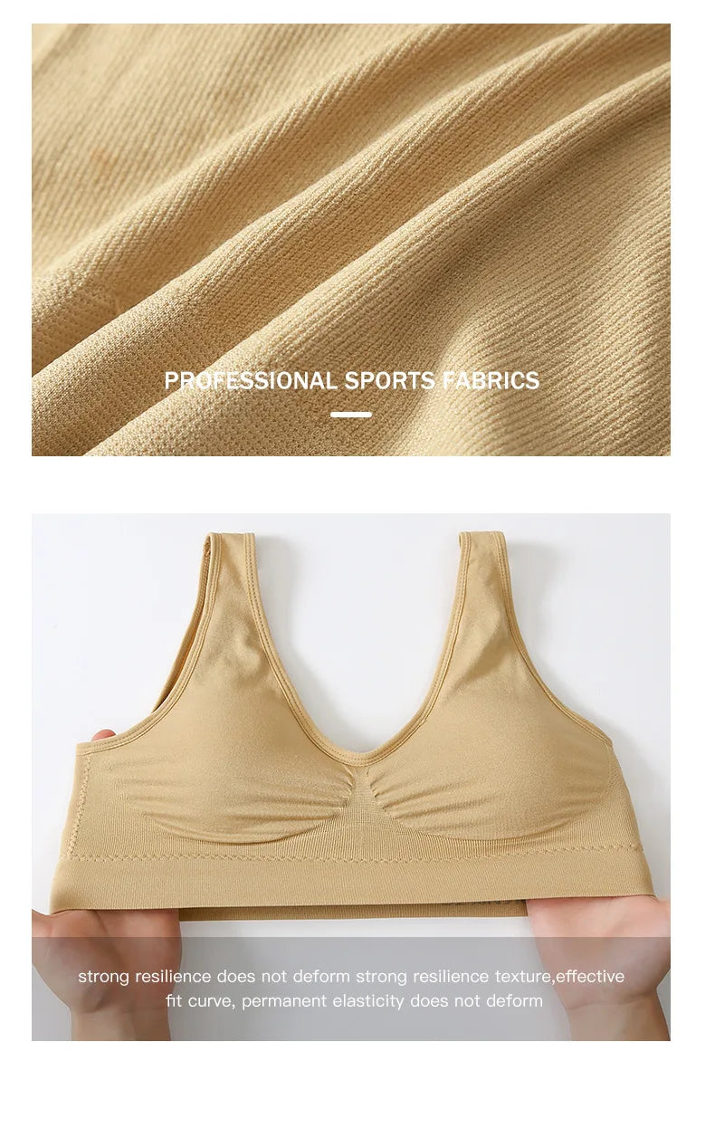 S-7XL  Thin Non-underwire Bra